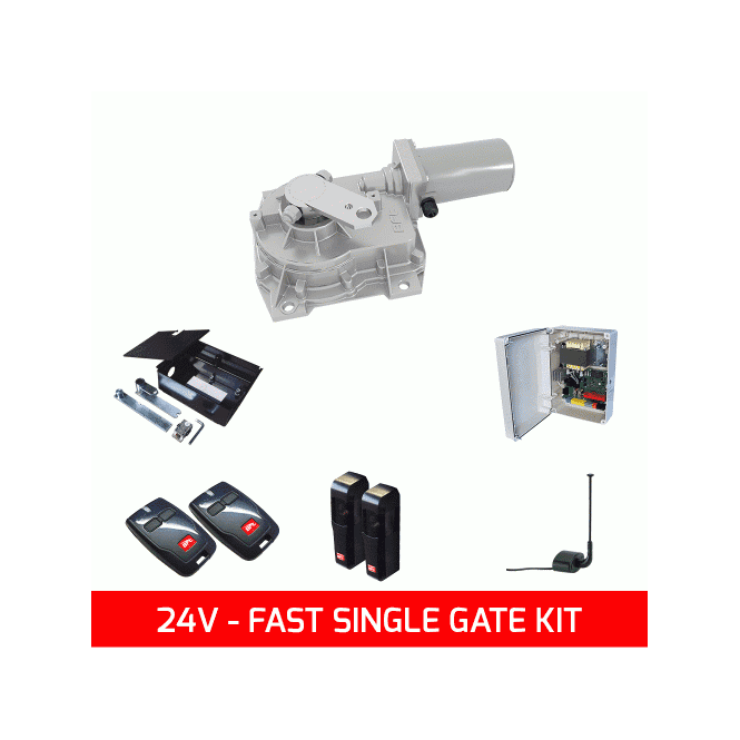 BFT BFT ELI BT A35 | Single Kit for Gates up to 3.5m | 24v Motor