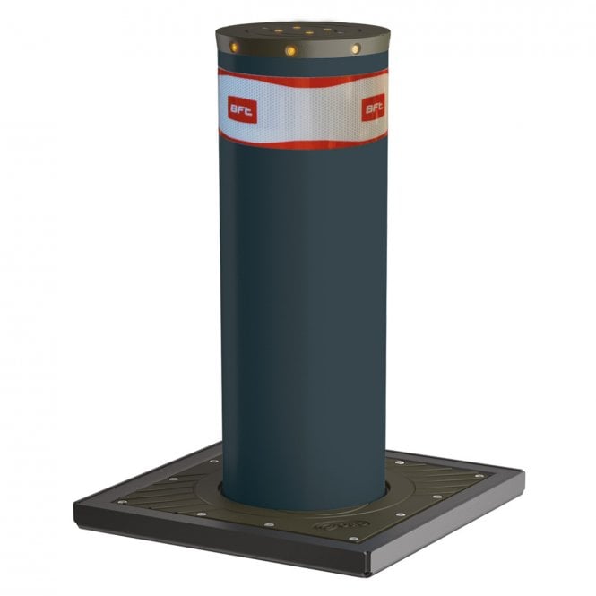 BFT BFT RANCH E Fixed Bollard with LED Light Crown | 1200mm x 330mm | RAL7015/Stainless Steel