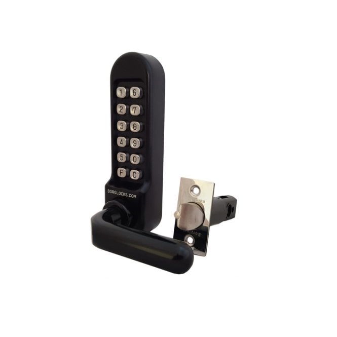 BORG LOCKS BORG LOCKS Borg BL5251ECP | Marine Grade Mechanical Gate Lock with Back-to-Back Keypads & 60mm Latch | Black Finish