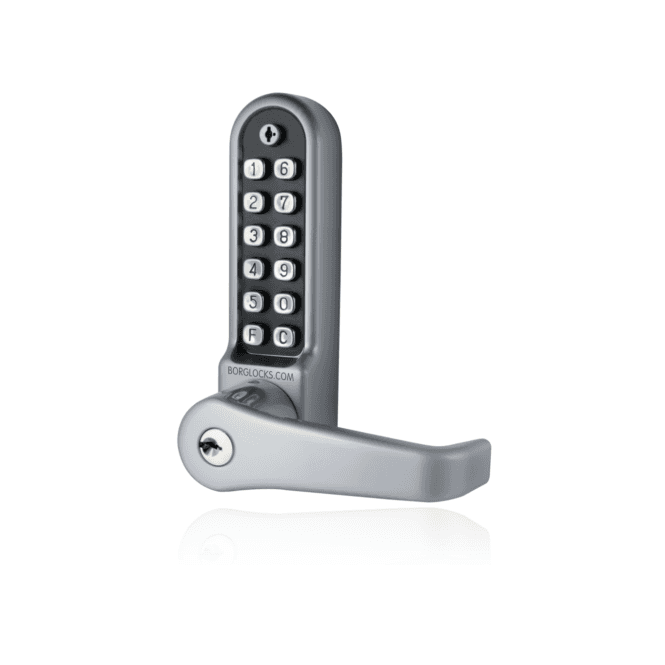 BORG LOCKS BORG LOCKS Borg BL5701ECP | Mechanical Gate Lock with Keypad, Key Override & Code Reset | Satin Chrome Finish