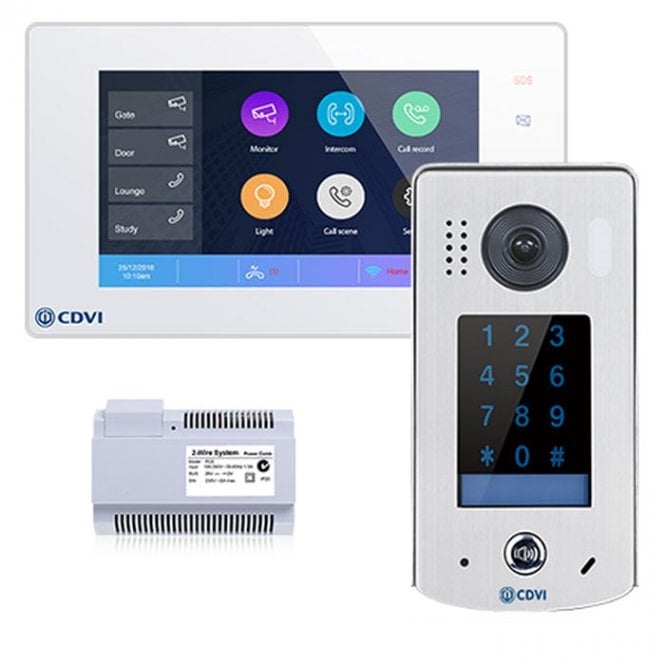 CDVI CDVI CDV-4796KP-DXW | 1-Way Entry Kit with Keypad | Wi-Fi & Mobile App, White