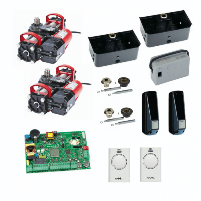 FAAC FAAC S800 SBW 230v Double Kit | Hydraulic Underground Operators | 4m Length, 800kg Weight