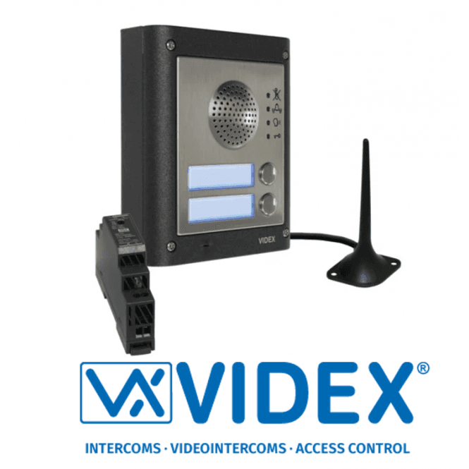 VIDEX VIDEX GSM4K-2S two station GSM intercom without keypad - 2G network only